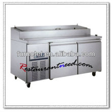 R097 2 Doors Fancooling Stainless Steel Pizza Counter